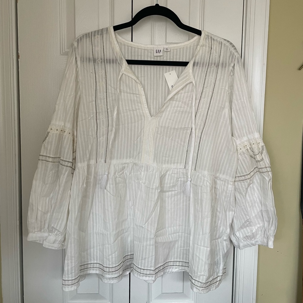 GAP White Blouse NWT